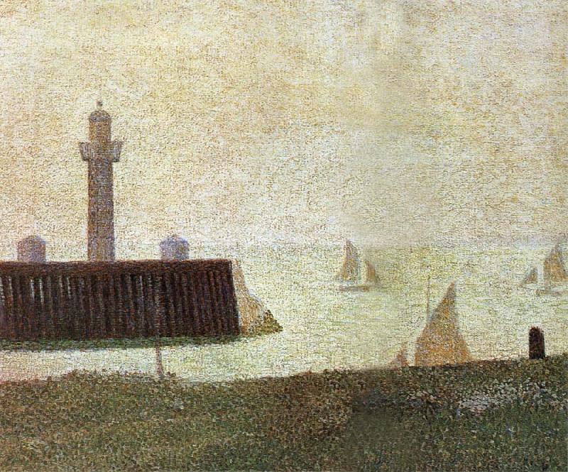 Georges Seurat End of the Seawall oil painting picture